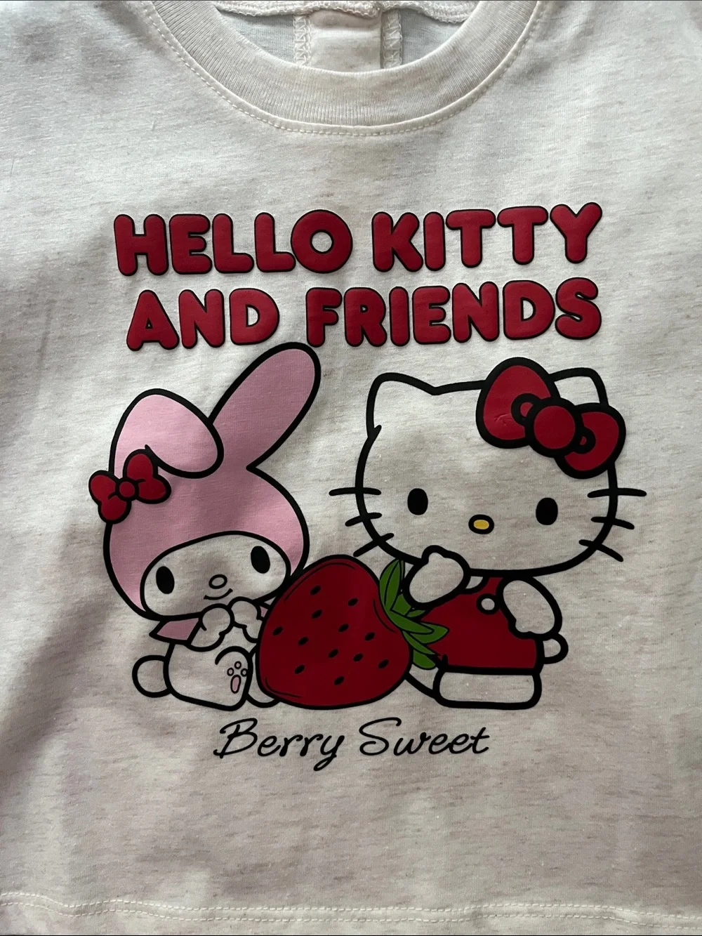 Hello Kitty & Friends Strawberry Sleep Set - White, Pink, Red